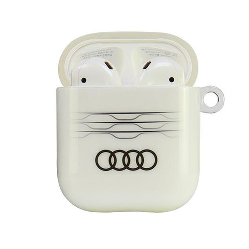 Audi IML Geometric Pattern Case for AirPods 1 / 2 - White