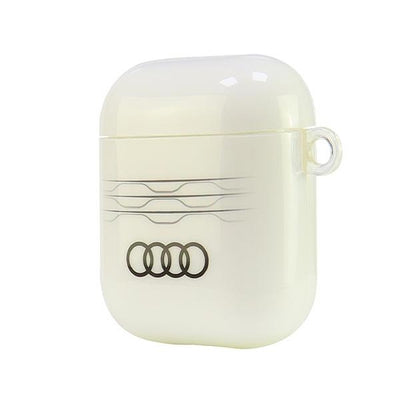 Audi IML Geometric Pattern Case for AirPods 1 / 2 - White