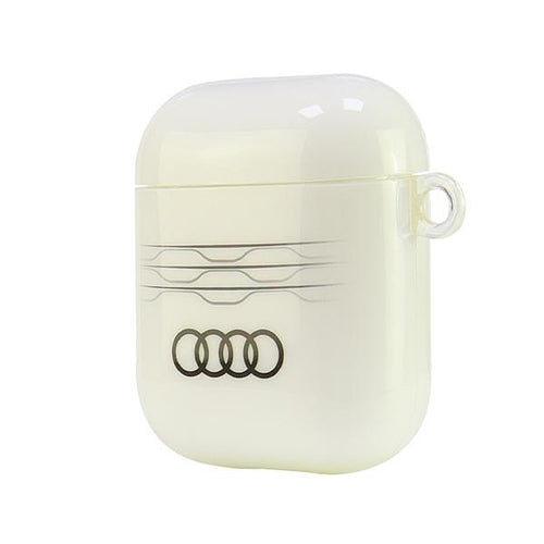 Audi IML Geometric Pattern Case for AirPods 1 / 2 - White