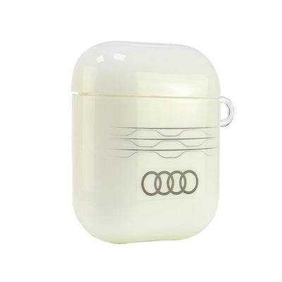 Audi IML Geometric Pattern Case for AirPods 1 / 2 - White