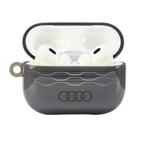 Audi IML Geometric Pattern AirPods Pro 2 Case - Gray