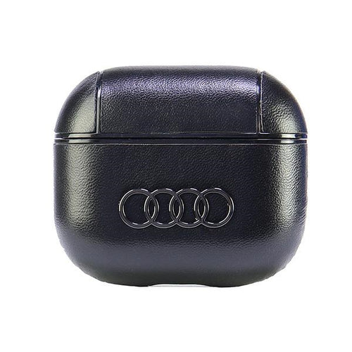 Audi Leather Big Logo Case for AirPods 3 - Black