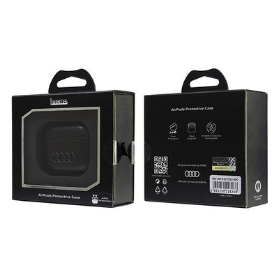 Audi Leather Big Logo Case for AirPods 3 - Black