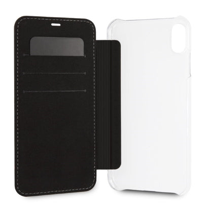 BMW Carbon Tricolor Stripe iPhone XS Max Case - Black
