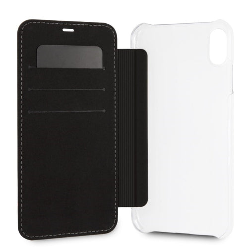 BMW Carbon Tricolor Stripe iPhone XS Max Case - Black
