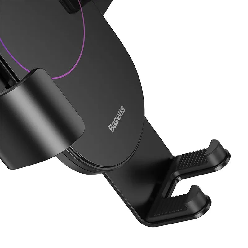 Gravity car mount for Baseus Tank phone with suction cup (black) - Product Image 5