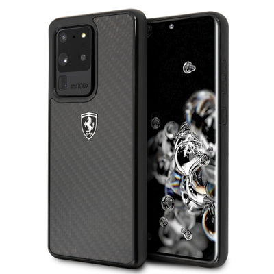 Ferrari Carbon Heritage Case for Samsung Galaxy S20 Ultra - Black