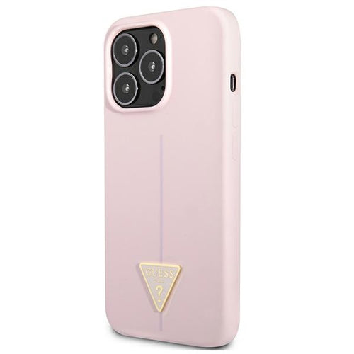 Guess Silicone Triangle Case for iPhone 13 Pro / 13 6.1" - Purple