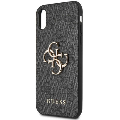 Guess 4G Big Metal Logo iPhone X/XS Case - Gray