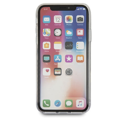 Guess Flower Desire Red Rose iPhone X Case - Transparent