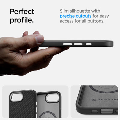 Spigen Enzo Aramid MagSafe iPhone 16e Case - Black