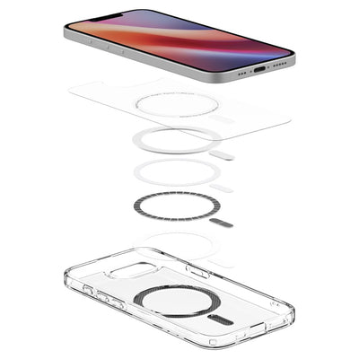 Spigen Ultra Hybrid MagSafe iPhone 16e Carbon Fiber Case - Clear