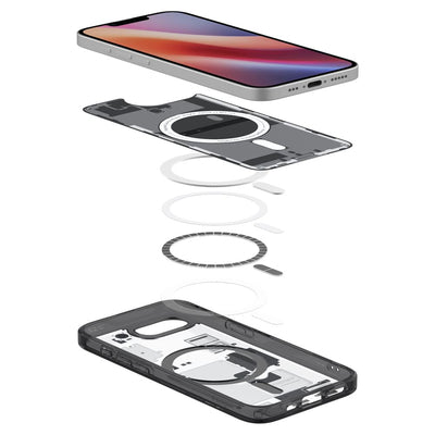 Spigen Ultra Hybrid MagSafe Case for iPhone 16e Zero One - Black