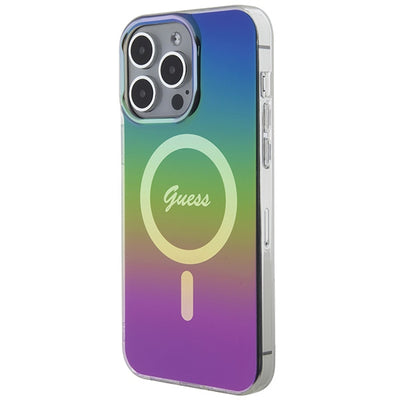 Guess IML Iridescent MagSafe case for iPhone 15 Pro Max 6.7" - multicolor