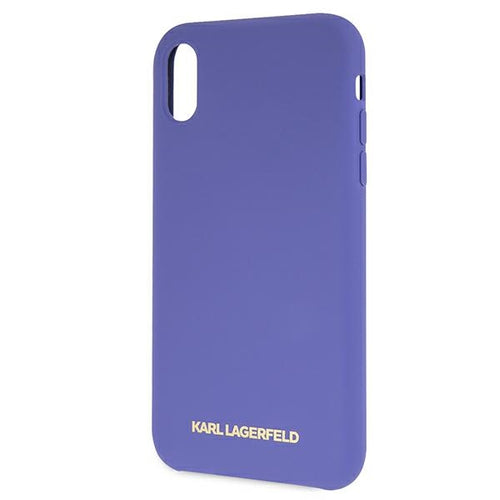 Karl Lagerfeld Silicone iPhone Xr Case - Purple