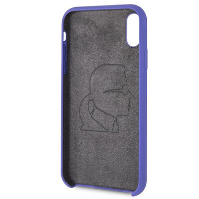 Karl Lagerfeld Silicone iPhone Xr Case - Purple