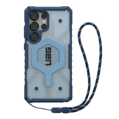 UAG Pathfinder Clear Magnet Bundle Case with Magnetic Module and Wrist Strap for Samsung Galaxy S25 Ultra 5G - Navy Blue