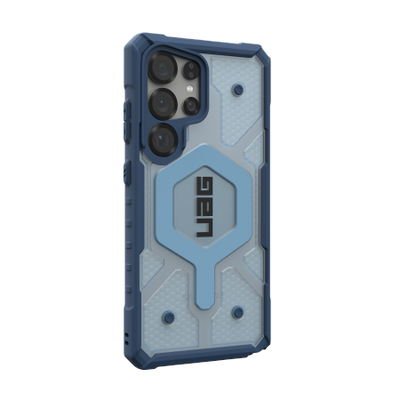 UAG Pathfinder Clear Magnet Bundle Case with Magnetic Module and Wrist Strap for Samsung Galaxy S25 Ultra 5G - Navy Blue