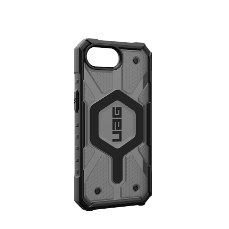 UAG Pathfinder Clear MagSafe iPhone 16e Case - Gray/Black