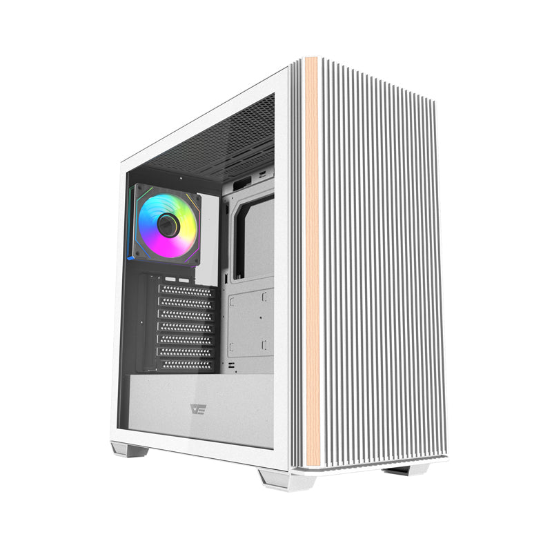 Darkflash DS900WS computer case (White) + 4 ARGB fans - Image 1