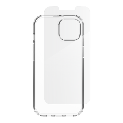 ZAGG IF Defense Bundle Case for iPhone 16e (2025) / 15 / 14 / 13 - Transparent