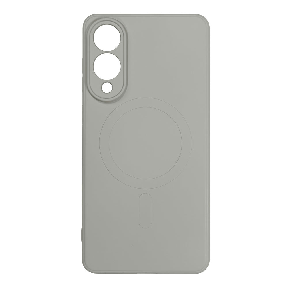 Liquid Silicone Case with MagSafe for Samsung Galaxy S25 Edge - Gray — Hurtel