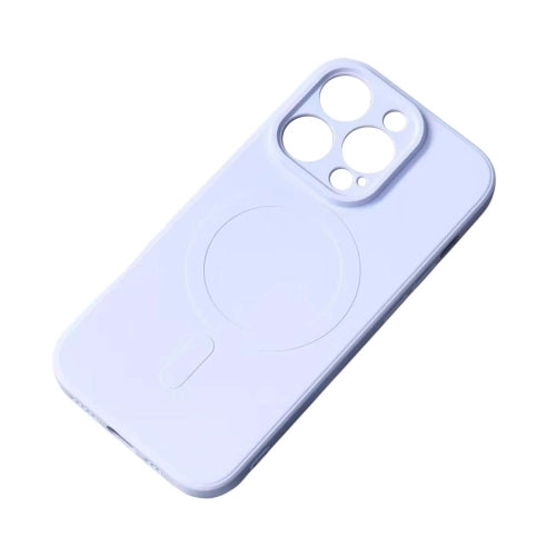 Silicone Case with MagSafe for Samsung Galaxy S25 Edge - light blue — Hurtel