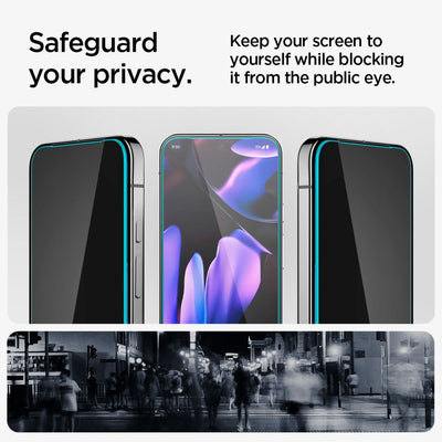 Spigen Glas.TR &quot;Ez Fit&quot; Privacy HD 2-pack privacy glass for Google Pixel 9 / 9 Pro