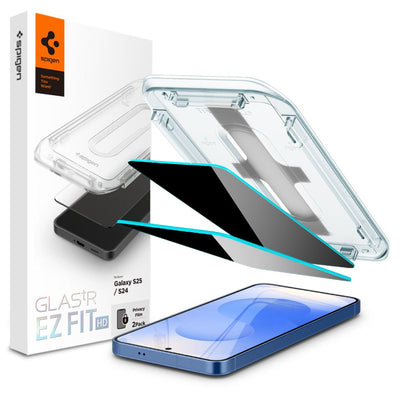 Spigen Glas.TR &quot;Ez Fit&quot; Privacy HD 2-pack privacy glass for Samsung Galaxy S24 / S25