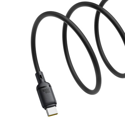 Baseus Silky Series 100W USB-C - USB-C 1m Cable - Black