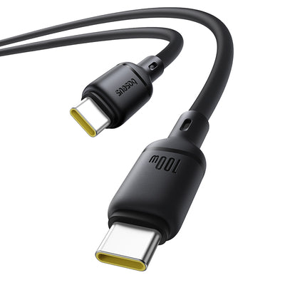 Baseus Silky Series 100W USB-C - USB-C 1m Cable - Black