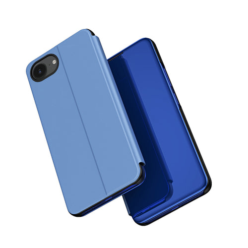 Clear View Case for iPhone 16e / 17e Flip Cover - Blue — Hurtel