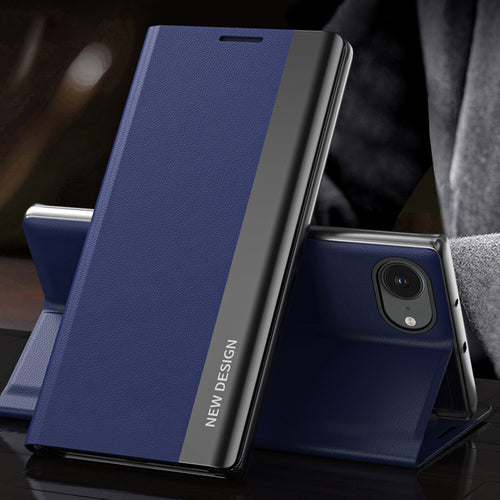 Sleep Case Pro for iPhone 16e / 17e with flap and stand - blue — Hurtel