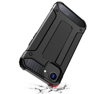 Hybrid Armor case for iPhone 16e / 17e - black — Hurtel