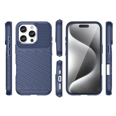 Thunder Case for iPhone 16e / 17e silicone armor cover - blue — Hurtel