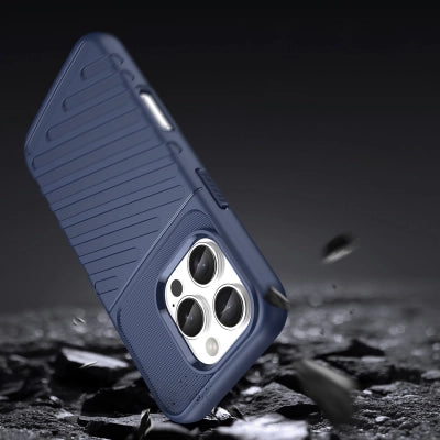 Thunder Case for iPhone 16e / 17e silicone armor cover - blue — Hurtel