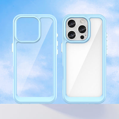 Outer Space Case for iPhone 16e / 17e with Flexible Frame - Blue — Hurtel