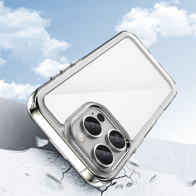 Outer Space Case for iPhone 16e / 17e Cover with Flexible Frame - Transparent — Hurtel