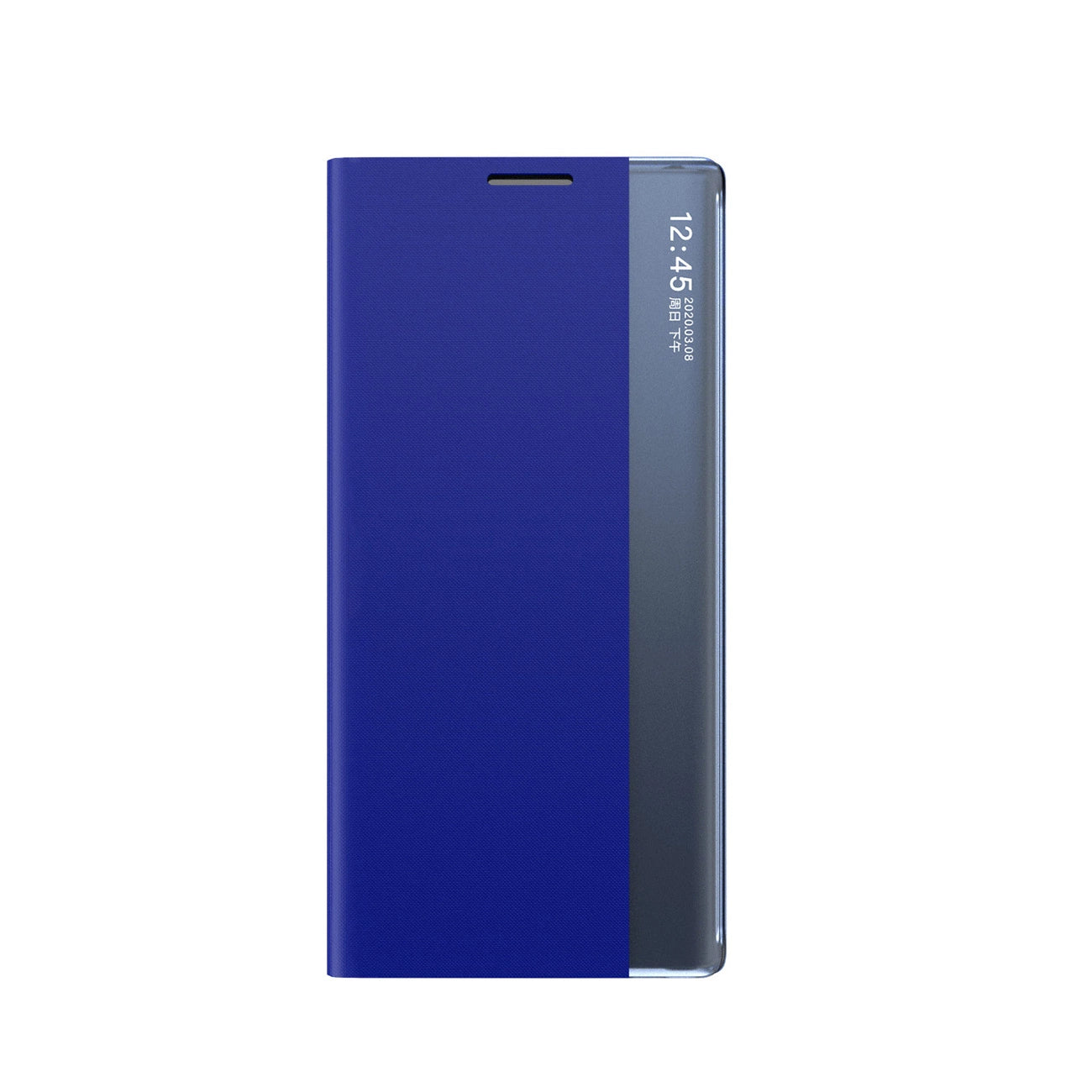 New Sleep Case Cover with Flip and Stand for Samsung Galaxy S25 Edge - Blue — Hurtel