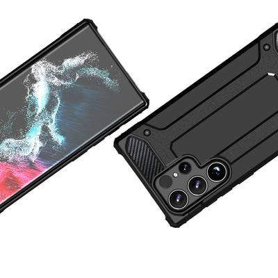 Hybrid Armor Case for Samsung Galaxy S25 Edge - Black — Hurtel