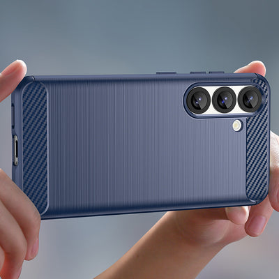 Carbon Case for Samsung Galaxy S25 Edge - Blue — Hurtel