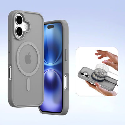 Dux Ducis Lawa Leather Case for iPhone 16 - Gray