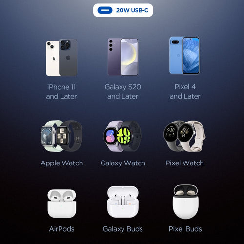 Spigen Essential EE201EU USB-C 20W Wall Charger - Black