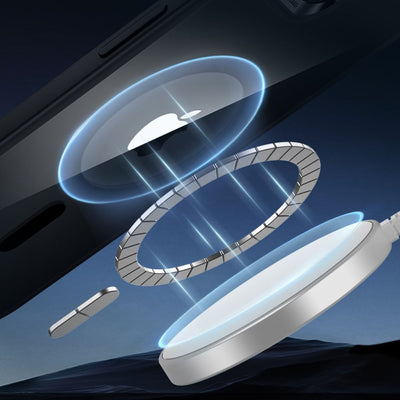 ESR Classic Hybrid Halolock MagSafe iPhone 16e Case - Clear-Black