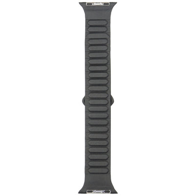 Audi Logo Synthetic Leather Magnetic Ring Strap for Apple Watch 44/45/46/49 mm - Black