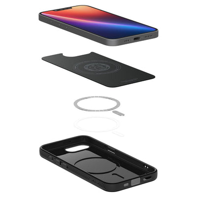 Spigen Liquid Air Mag MagSafe iPhone 16e Case - Matte Black