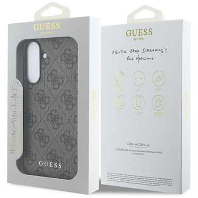 Guess 4G Metal Gold Logo Case for Samsung Galaxy A36 - Brown