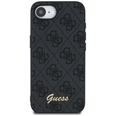 Guess 4G Script Logo MagSafe case for iPhone 16e - black