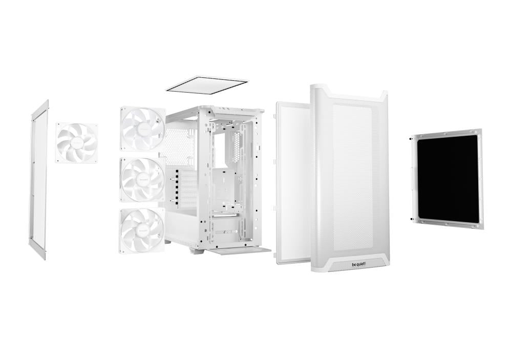 Case BE QUIET PURE BASE 501 LX MidiTower Case product features Transparent panel Not included ATX MicroATX MiniITX Colour White BGW79