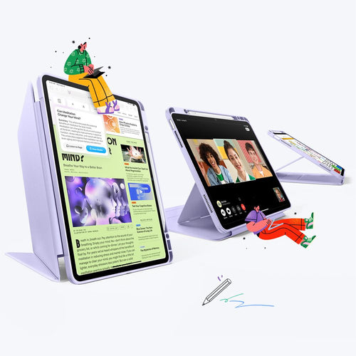 ESR Flip Hybrid Case for iPad Air 13" 1 / 2 - Purple